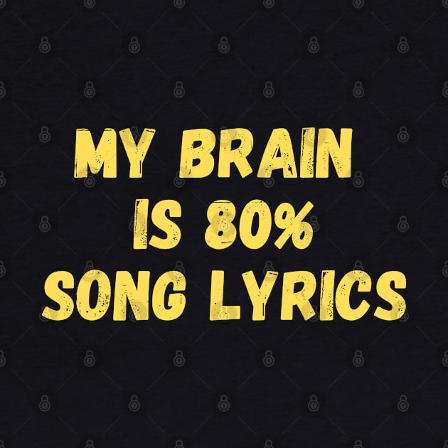 My Brain is 80% Song Lyrics by Being Famous